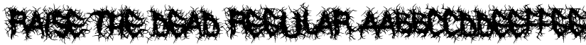 Raise the Dead Regular font