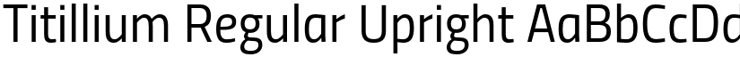 Titillium Regular Upright font