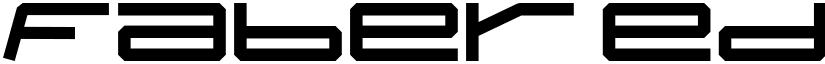 FABER Edged font