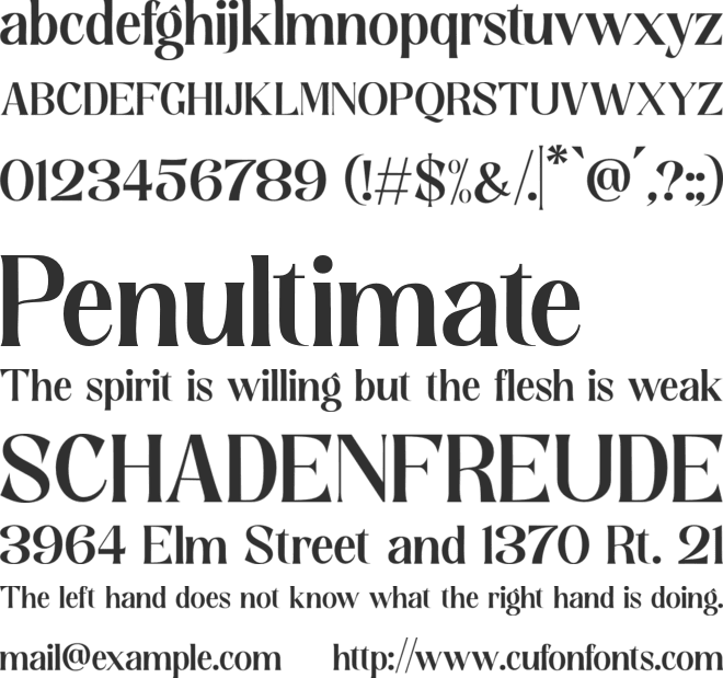 Contingent Serif font preview