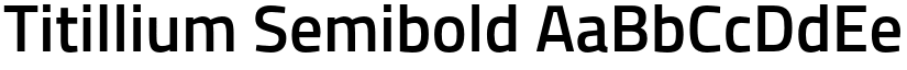 Titillium Semibold font