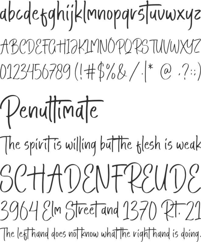Peach Cakes font preview