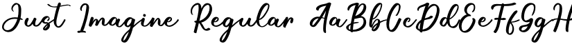 Just Imagine Regular font