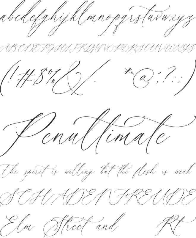 Morning Georgina font preview