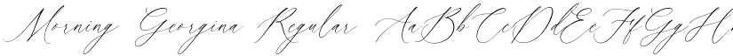 Morning Georgina Regular font