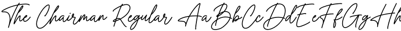 The Chairman Regular font
