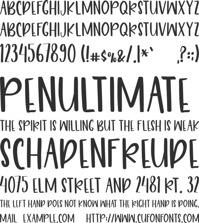 Smart Pumkin font preview