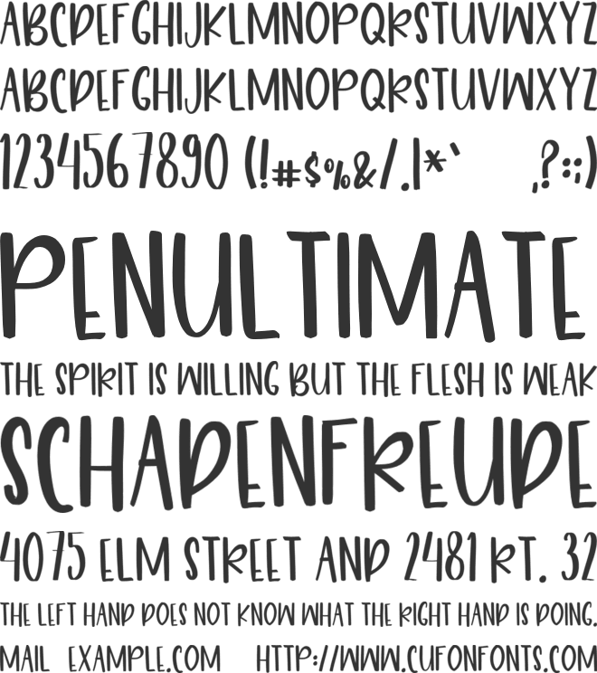 Smart Pumkin font preview