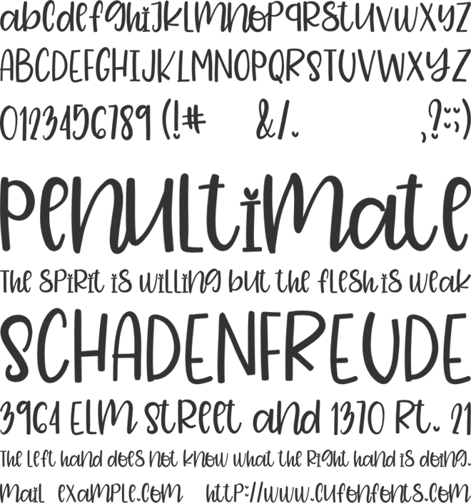 Family Farmhouse font preview