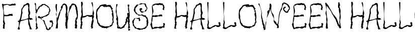 Farmhouse Halloween Halloween font