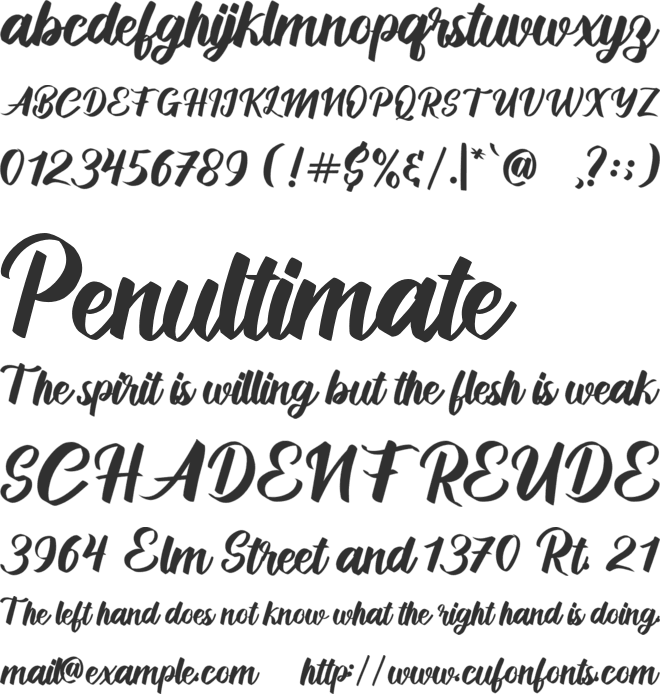 Quester font preview