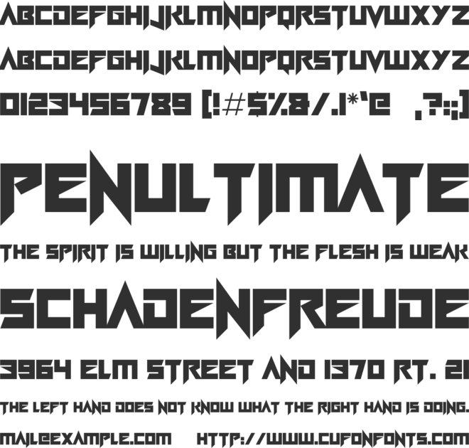 Neon Rave font preview