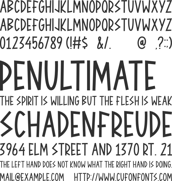 The Rockers font preview