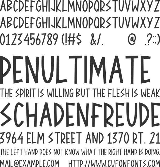 The Rockers font preview