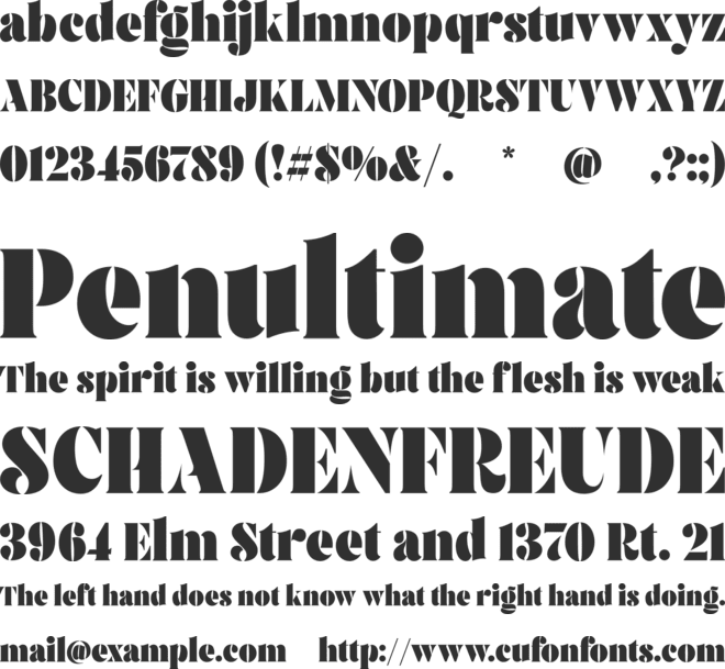 Brolike font preview