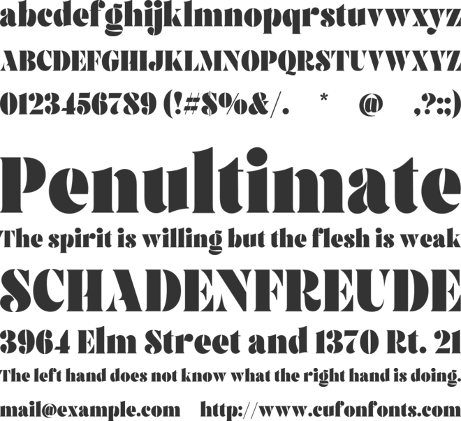 Brolike font preview