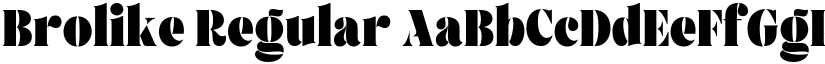 Brolike Regular font