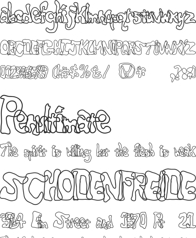Critter is rad font preview