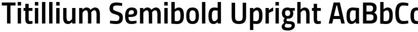 Titillium Semibold Upright font