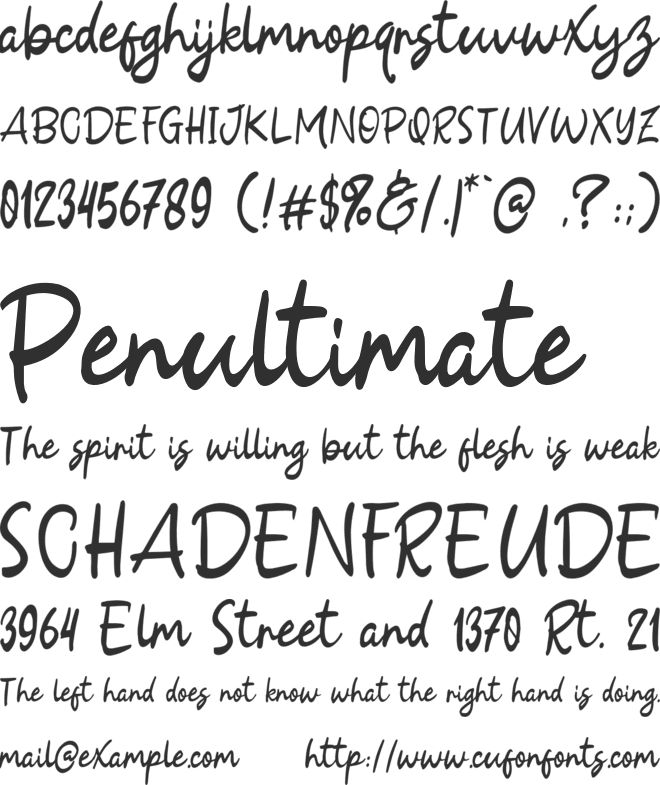 Delight Winter font preview