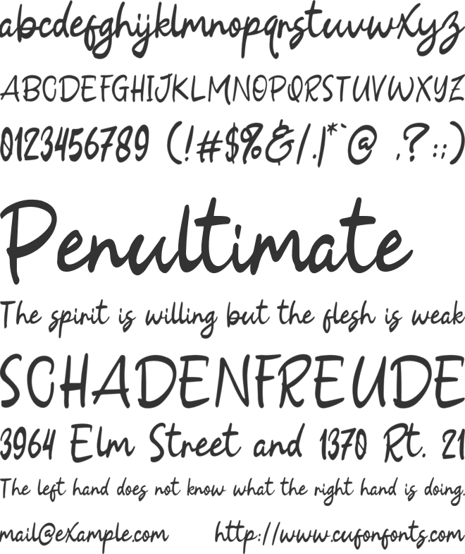 Delight Winter font preview