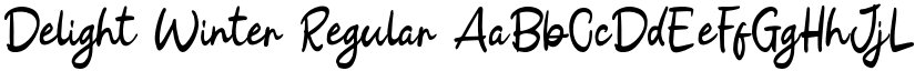 Delight Winter Regular font