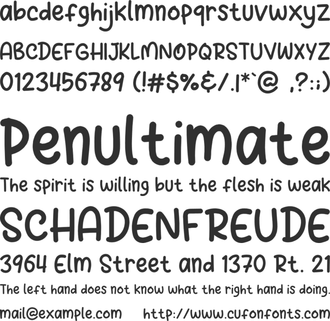Delight Snowy font preview