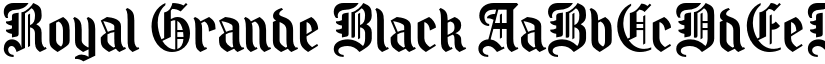 Royal Grande Black font