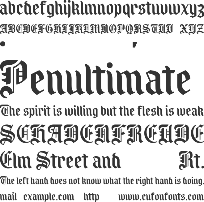 Royal Grande font preview