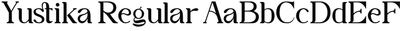 Yustika font download