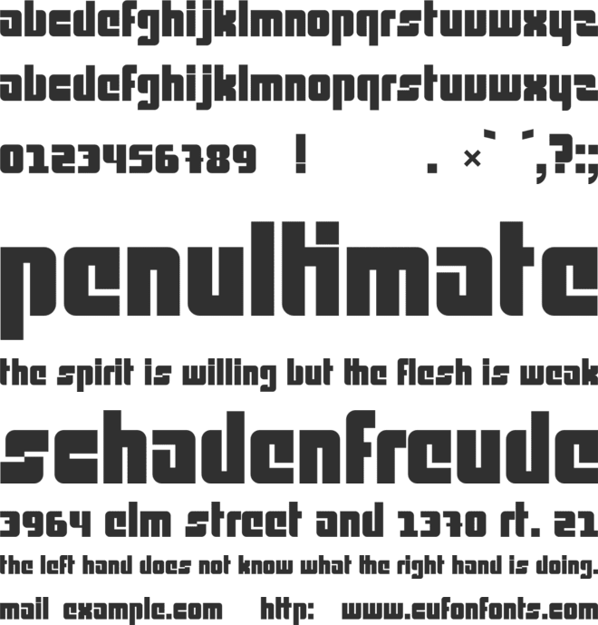 Olivetti Neue font preview