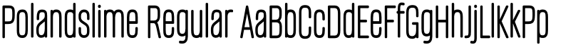 Polandslime Regular font