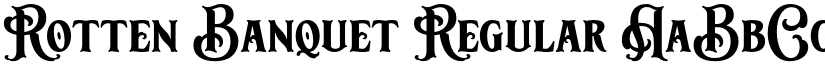 Rotten Banquet Regular font