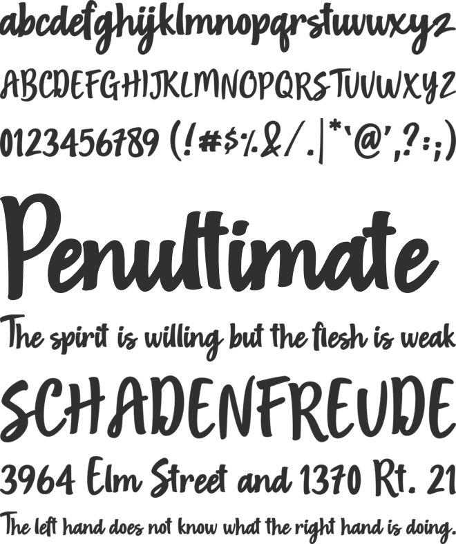 Frest Style font preview
