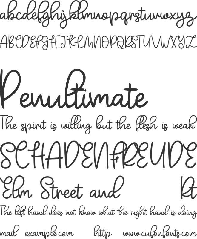 mada kayla font preview