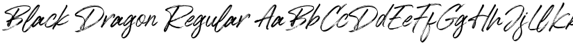 Black Dragon Regular font
