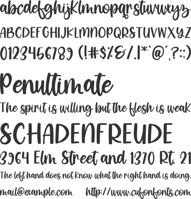Simple Farmhouse font preview