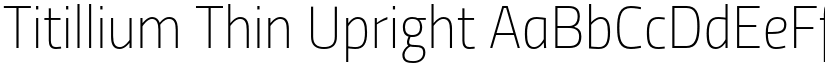 Titillium Thin Upright font