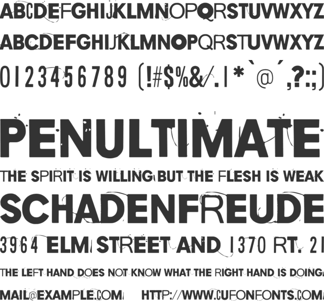 Objectorange font preview