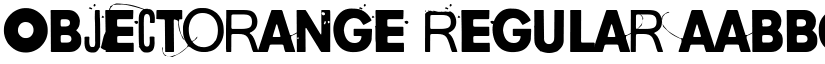 Objectorange Regular font
