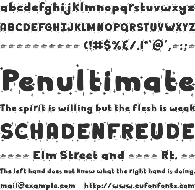 Winter Dairy font preview
