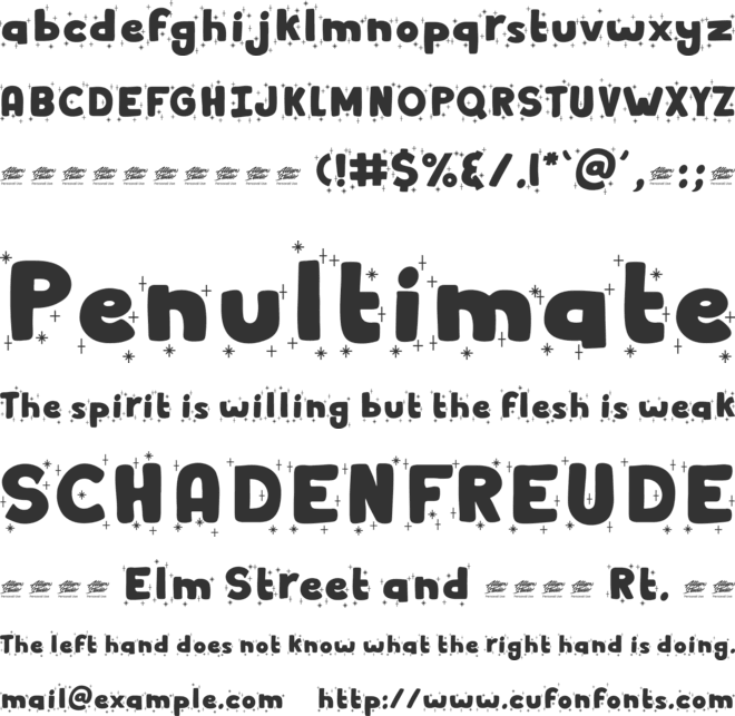 Winter Dairy font preview