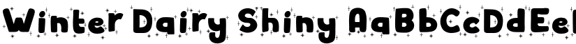 Winter Dairy Shiny font
