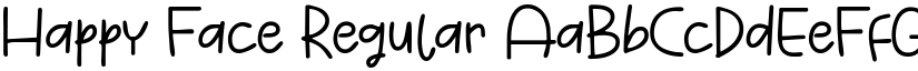 Happy Face Regular font