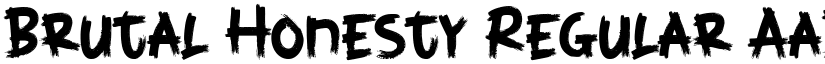 Brutal Honesty Regular font