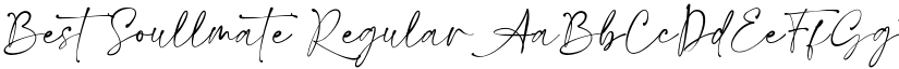 Best Soullmate Regular font
