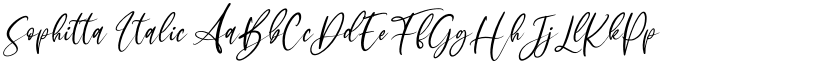 Sophitta Italic font