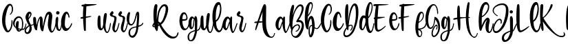 Cosmic Furry Regular font