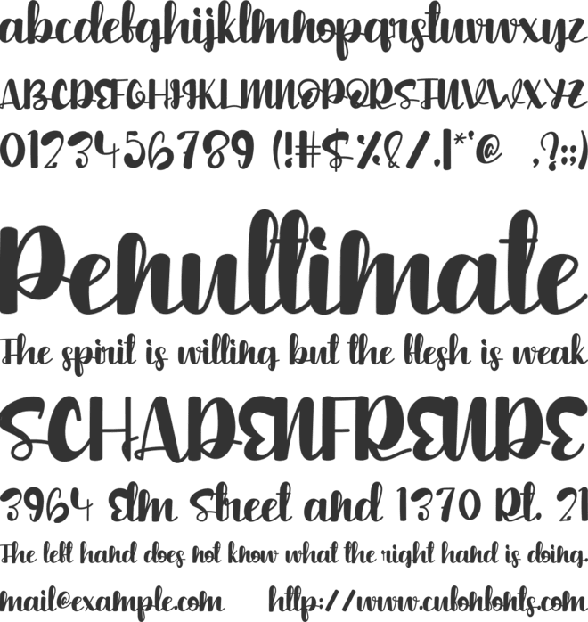 Kawai Mandala font preview