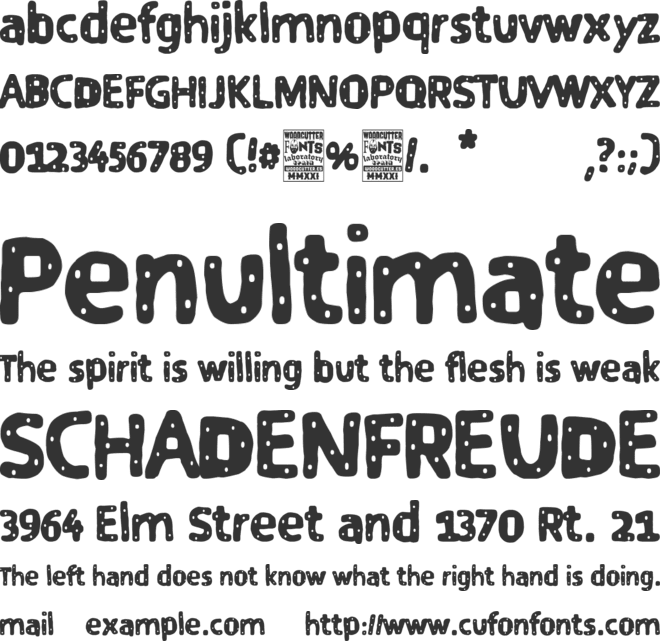 Manila City font preview